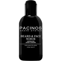 Pacinos Beard and Face Scrub Shave System - Luonnollinen shampoo aloe veralla ja teepuuuutteella, poistaa ep puhtauksia, orgaaninen, 117 ml.