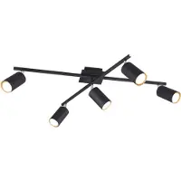 TRIO Marley kattovalaisin 5xGU10 mattamusta