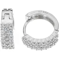 Silver Bar korvakorut pave Delux 4 x 11 mm 79
