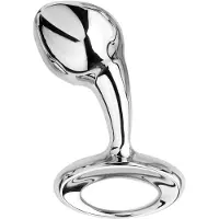 NJOY M - keskikokoinen metallinen anustappi (hopea)