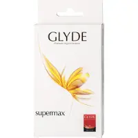 Glyde Supermax Vegaaniset Kondomit 10 kpl - Clear