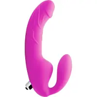 Strap U Royal Rider Värisevä Strap-on Dildo - Pinkki