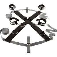 Fifty Shades of Grey - bondage-setti - täydellinen setti - harmaa