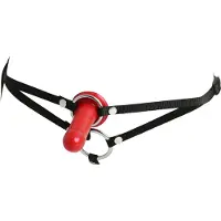 Sportsheets Ménage à Trois Strap On 15 cm - Red