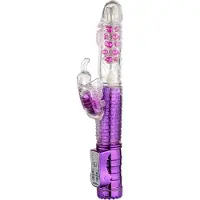 Baseks Thrusting Butterfly Ladattava G-pistevibraattori - Fuchsia
