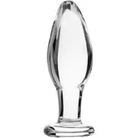 Sinful BumBum Pieni Lasinen Anustappi 8,5 cm - Clear