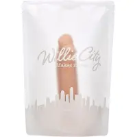 Willie City Aidonkaltainen Dildo Imukupilla 19 cm - Nude