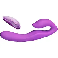 Fantasy For Her Valjaaton Strap-on Vibraattorilla - Purple