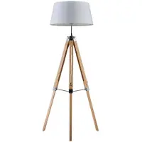 LINDBY Katie Lattiavalaisin White/Wood - Olohuone