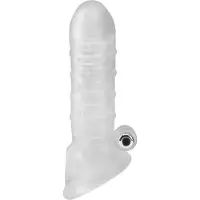 Sinful Värisevä Penis Extender Sleeve 16,7 cm - Clear