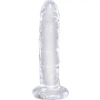 King Cock Clear 6 - imukupillinen dildo (17,8 cm)
