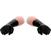 Fist It Mustat Latex Nyrkkiseksihanskat Musta