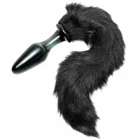 Tailz Midnight Fox Tail Lasinen Anustappi Hännällä