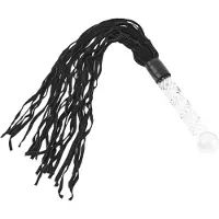 Icicles No. 38 - piiska ja lasidildo - läpinäkyvä/musta