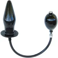 Mister B Inflatable Butt Plug Black 11 cm - Black