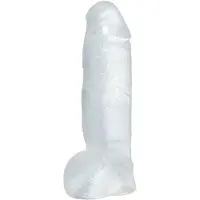 Crystal Clear Big Dong - geelimäinen jättidildo (21,5 cm)
