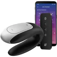 Satisfyer Double Fun Incl. Bluetooth And App Black