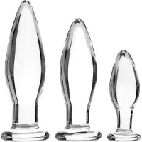 Sinful BumBum Lasinen Anustappisetti - Clear