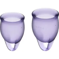 Satisfyer Feel Confident Menstrual Cup Lila