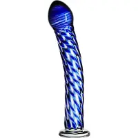 Icicles No. 29 - lasidildo - spiraali - sininen