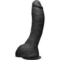 Doc Johnson KINK - The Perfect P-spot tekopenis, musta, isokokoinen, aidon tuntuinen, Vac-U-Lock