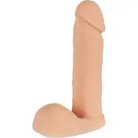 Doc Johnson TruSkyn The Tru Ride Dildo 17,3 cm - Vaalea iho