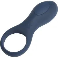 Amaysin Love Ring Ladattava Värisevä Penisrengas - Dark Blue