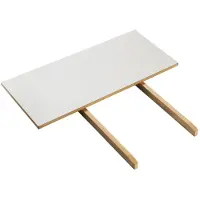 FDB Møbler C35 pöydän jatkolevy 82x37 cm light grey-oak nature lacquered
