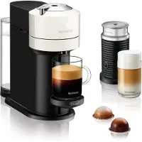 Nespresso Vertuo Next Value Pack kahvikone ja maidonvaahdotin, valkoinen