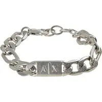 Armani Exchange hopeanvärinen panssarirannekoru AXG0077040