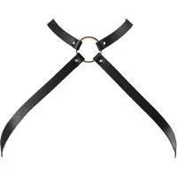 Bijoux Maze Cross Chest Harness - Musta