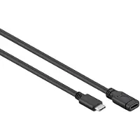 Nedis USB kaapeli | USB 3.2 Gen 1 | USB-C Uros | USB-C Naaras | 5 Gbps | Niklattu | 2.00 m | Pyöreä | PV
