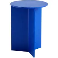 HAY Slit Wood pöytä, 35 cm, korkea, vivid blue
