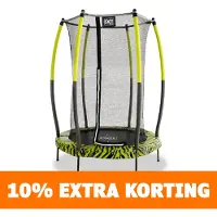 Exit Tiggy junior trampoliini suojaverkolla ø140cm - Vihreä