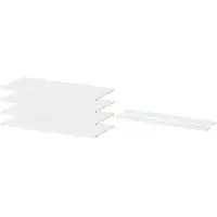 Hoppekids STOREY kokoelma, hyllyt 4kpl, ristikannttimet 2kpl, 100 cm - valkoinen White