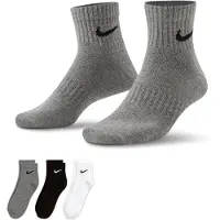 Nike Urheilusukat meleerattu harmaa / musta / valkoinen