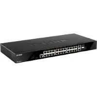 D-Link DGS-1520-28/E, Hallittu, L3, 10G Ethernet (100/1000/10000), Telineasennus, 1U