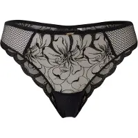 Chantelle Fleurs Tanga - Black - 36