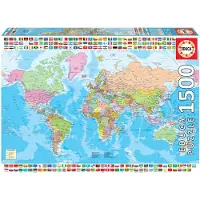 Educa The World Map 1500p palapeli