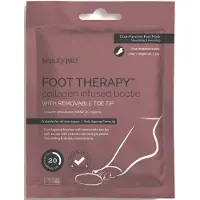 Beauty PRO Foot Therapy Collagen Infused Bootie With Removable Toe Tip