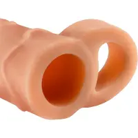 Fantasy X-Tensions Perfect 1 Penisholkki Kivesrenkaalla 17,5 cm - Nude