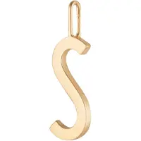 Design Letters Letter For Initial Necklace A-Z (18K Gold-Plated) - Gold - 16 MM