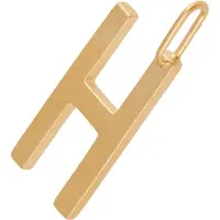 Design Letters Letter For Initial Necklace A-Z (18K Gold-Plated) - Gold - 16 MM