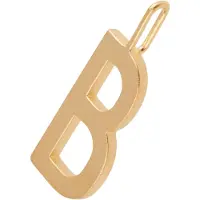 Design Letters Letter For Initial Necklace A-Z (18K Gold-Plated) - Gold - 16 MM