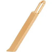 Design Letters Letter For Initial Necklace A-Z (18K Gold-Plated) - Gold - 16 MM