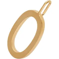 Design Letters Letter For Initial Necklace A-Z (18K Gold-Plated) - Gold - 16 MM