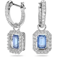 Swarovski Korvakoru 'Una' sininen / hopea / läpinäkyvä