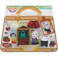 Sylvanian Families SYLVANISKA FAMILIER 5462 Modeväskan och stor syster Tvåfärgad katt