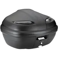 Kappa monolock takalaukku 47l, musta sävytetyillä (savu) heijastimilla