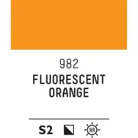 LIQUITEX Acrylic Gouache 982 Fluorescent orange